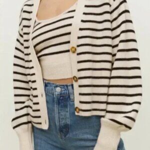 Reformation Varenne Cashmere Tank & Cardigan Set - Gently Used, Good Condition